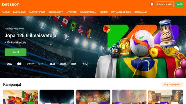 Betsson NL casino screenshot